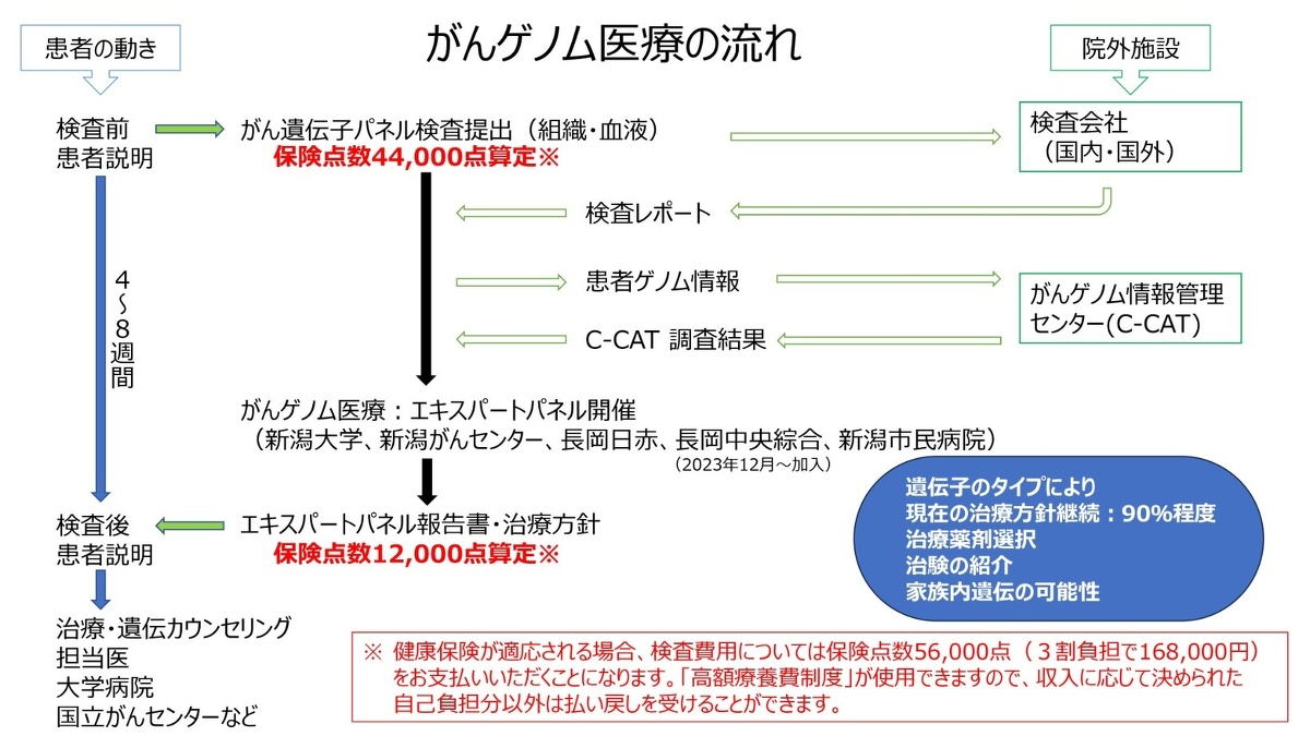 がんゲノム医療の流れ
