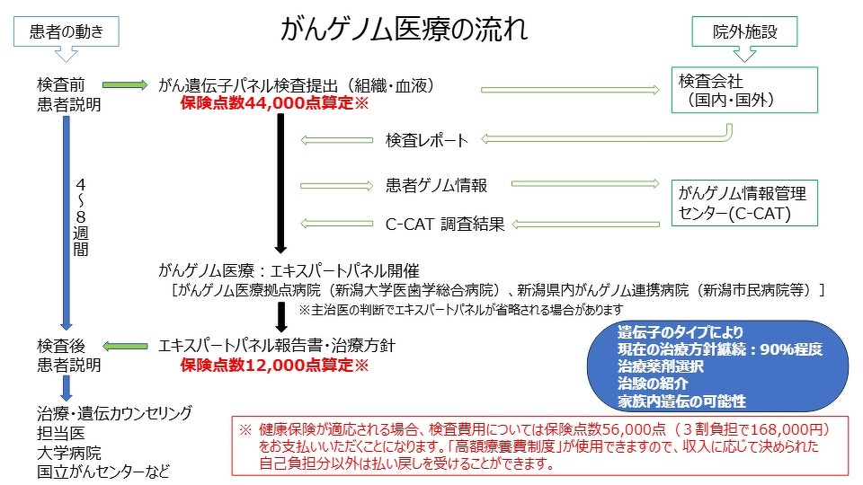 がんゲノム医療の流れ